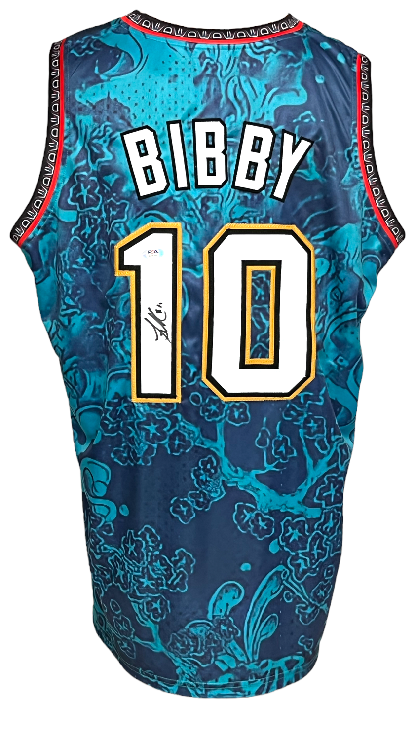 Mike Bibby Autographed Blue College Style Custom Signed Jersey 1997  National Champions PSA DNA COA