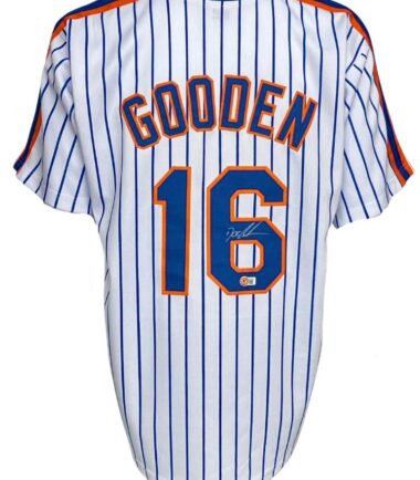 New York Mets Dwight Gooden Autographed Pro Style Green Jersey JSA