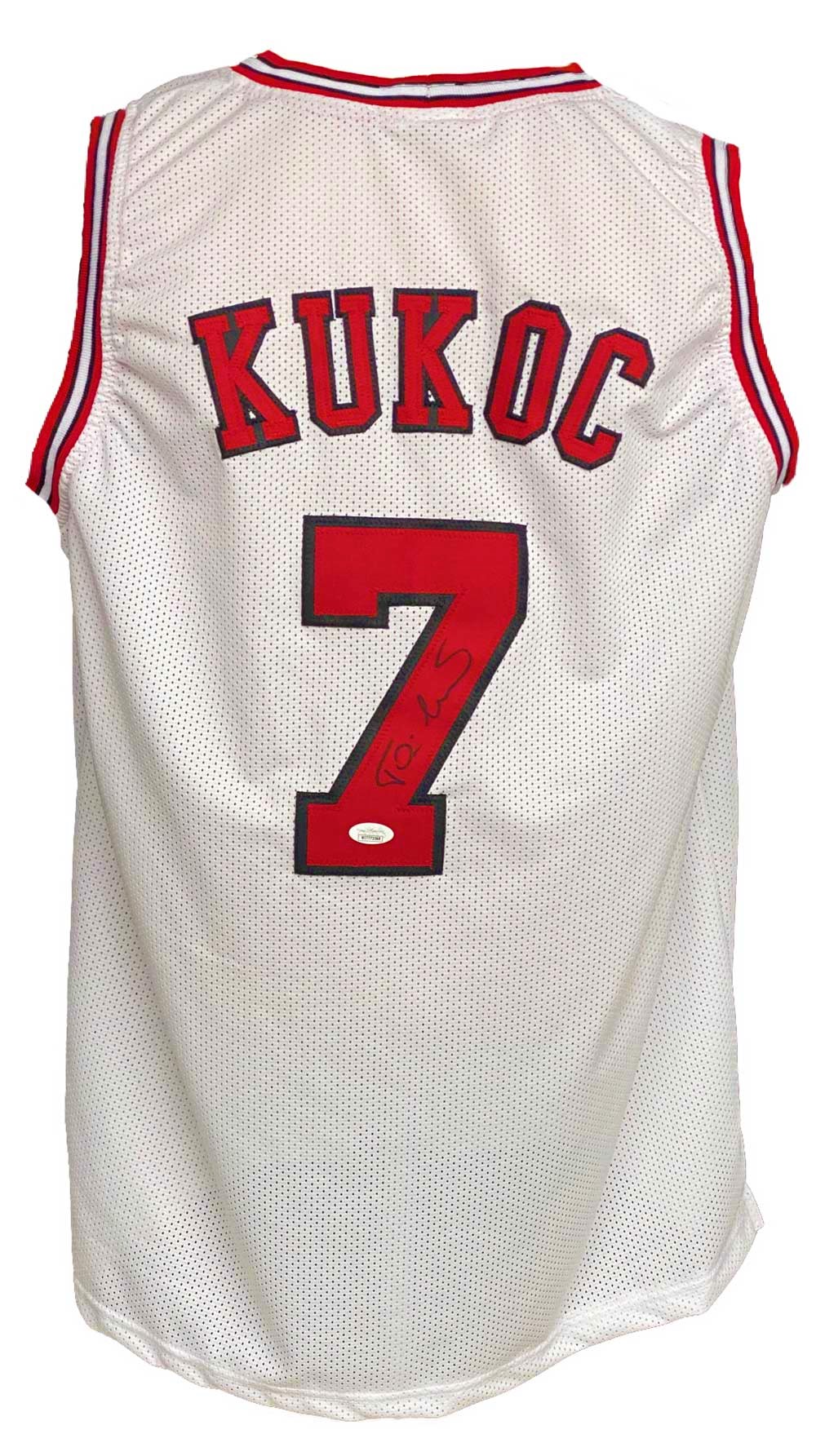 Chicago Bulls Toni Kukoc Autographed Pro Style Jersey JSA - Sports Memorabilia