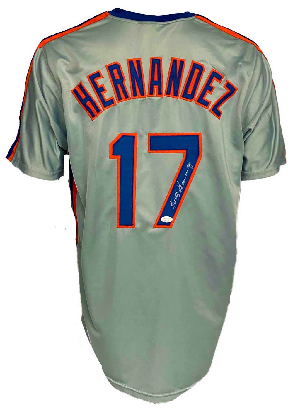 New York Mets Keith Hernandez Autographed Pro Style Grey Jersey JSA  Authenticated