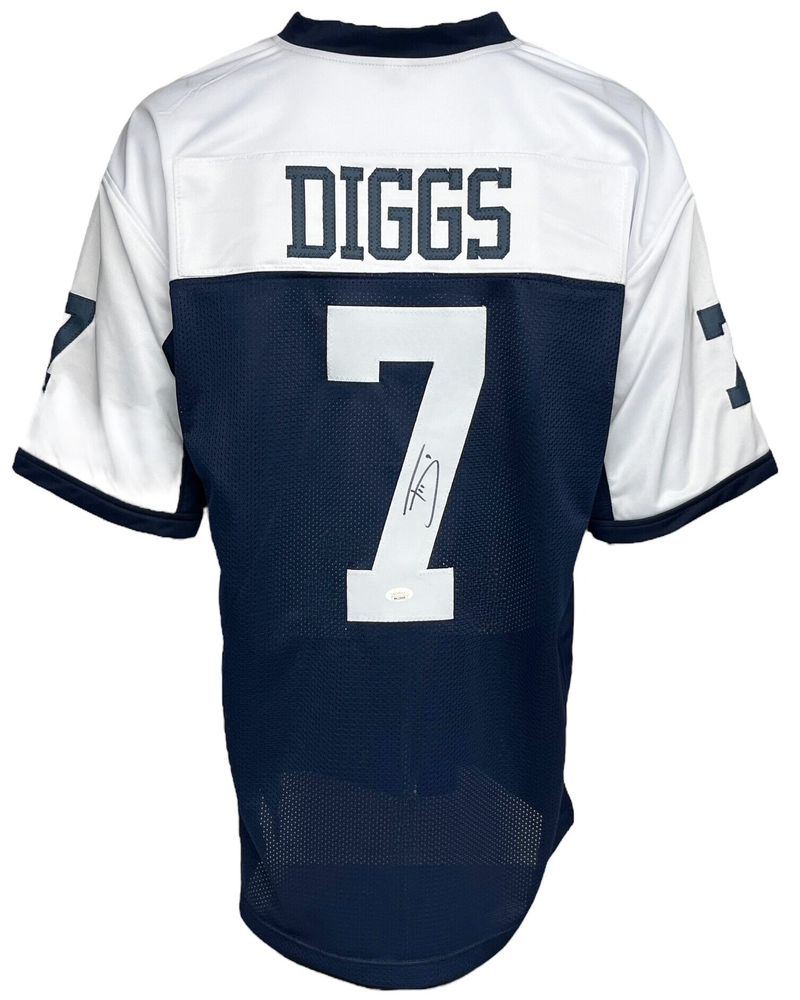 Trevon Diggs Dallas Cowboys Autographed White Football Jersey