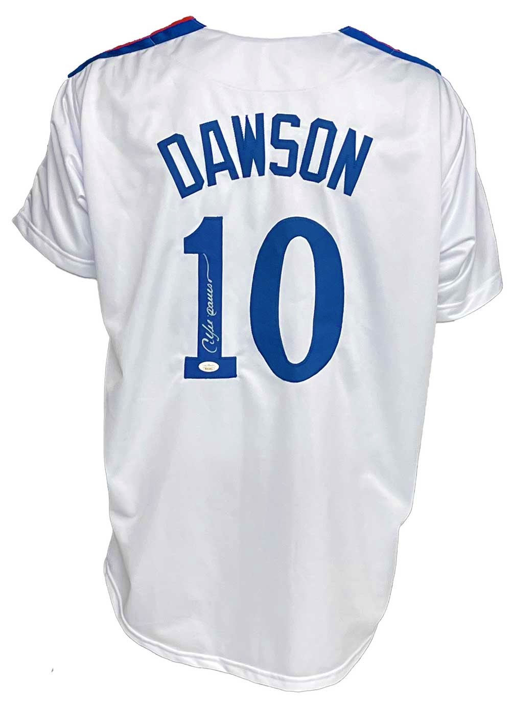 Montreal Expos Andre Dawson Autographed Pro Style White Jersey JSA