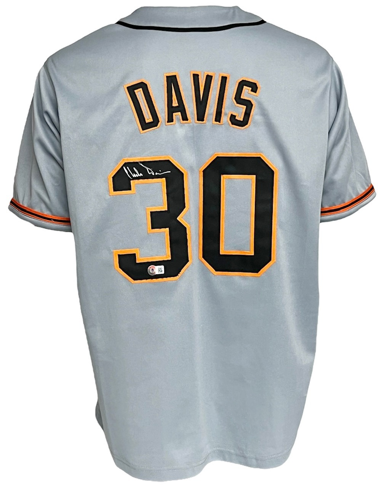 San Francisco Giants Chili Davis Autographed Pro Style Grey Jersey BAS  Authenticated - Tennzone Sports Memorabilia