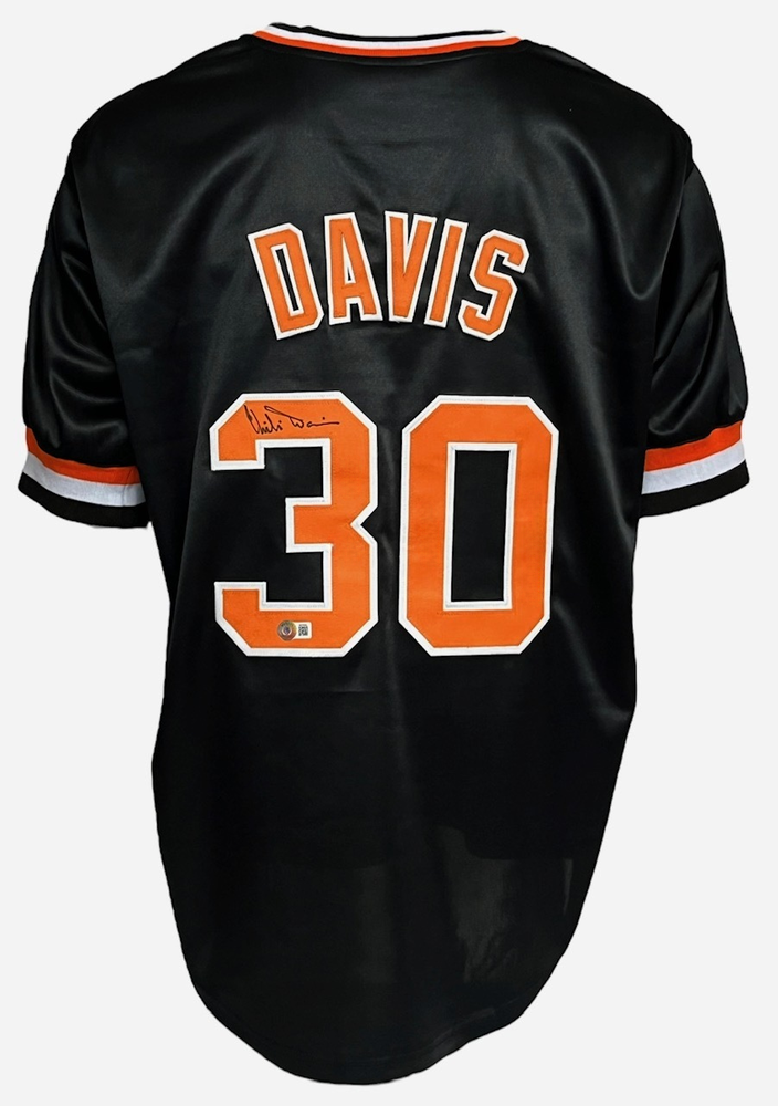 San Francisco Giants Chili Davis Autographed Pro Style Black Jersey BAS  Authenticated - Tennzone Sports Memorabilia