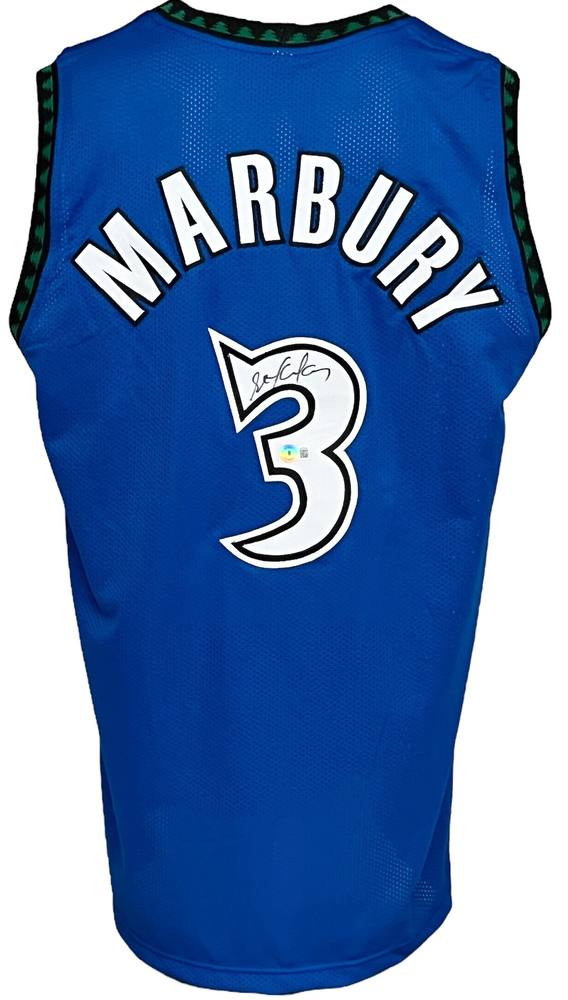 Minnesota Timberwolves Stephon Marbury Signed Pro Style Black Jersey BAS  Authenticated - Tennzone Sports Memorabilia