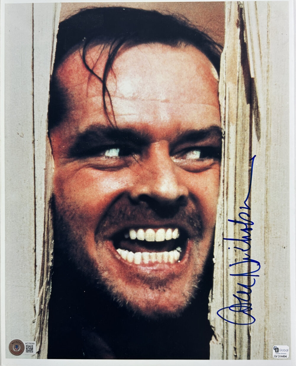 Jack Nicholson The Shining Authentic Signed 11×14 Photo BAS #AC78399