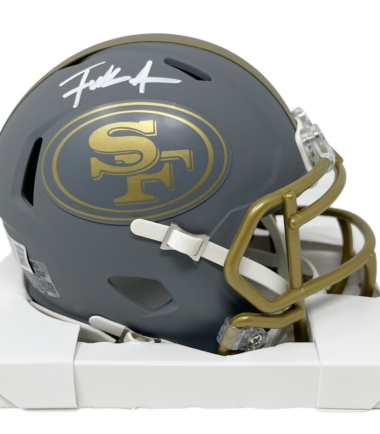 San Francisco 49ers Frank Gore Autographed Slate Mini Speed Helmet BECKETT Authenticated
