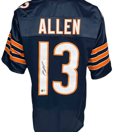 Chicago Bears Keenan Allen Autographed Pro Style Blue Jersey BAS Authenticated