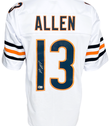 Chicago Bears Keenan Allen Autographed Pro Style White Jersey BAS Authenticated