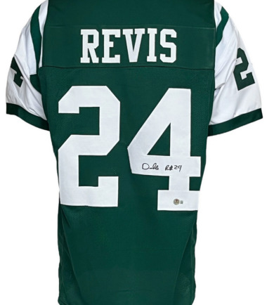 New York Jets Darrelle Revis Autographed Pro Style Jersey BAS Authenticated