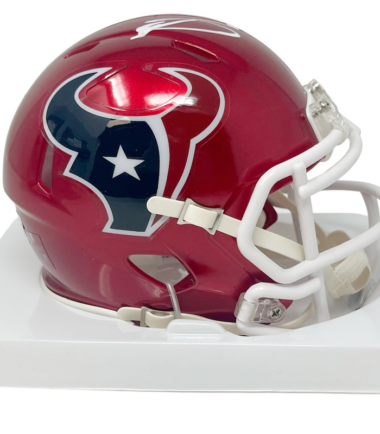 Houston Texans Stefon Diggs Autographed Flash Mini Speed Helmet BECKETT Authenticated