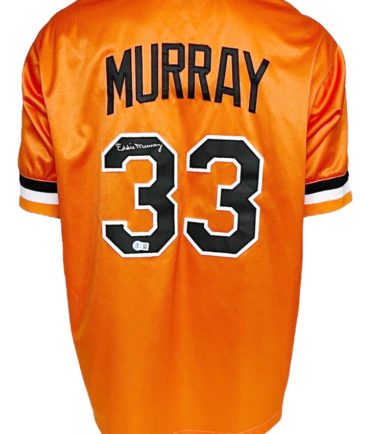Baltimore Orioles Eddie Murray Autographed Pro Style Orange Jersey BAS Authenticated